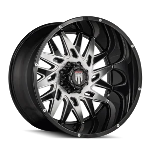American Truxx – DNA – Black – 22″x12″ -44mm – Summer Wheels – AT184-22273BM-44